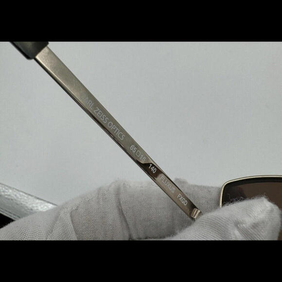 Grey Ant Fluxus Cat Eye Aviator Sunglasses Silver Brown Lens 60/15/140 - Picture 6 of 7